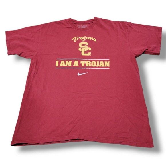 Nike Shirt Size Large Nike Team USC Trojans Graphic Print Graphic Tee "We Are SC - Picture 1 of 8